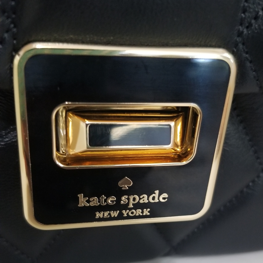 Kate Spade Quilted Black Shoulder Bag - Picture 5 of 6